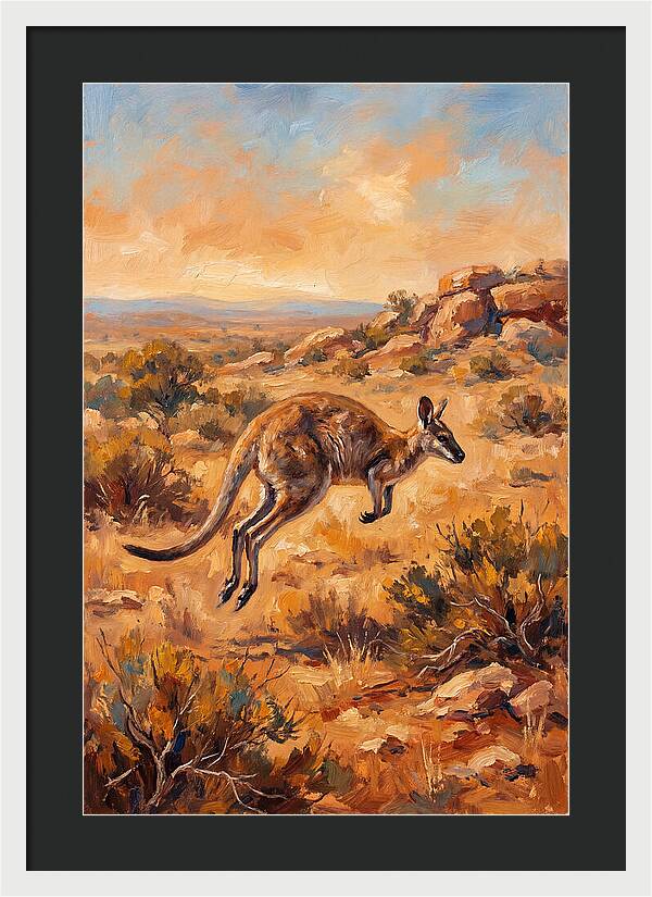 Wallaby On The Move