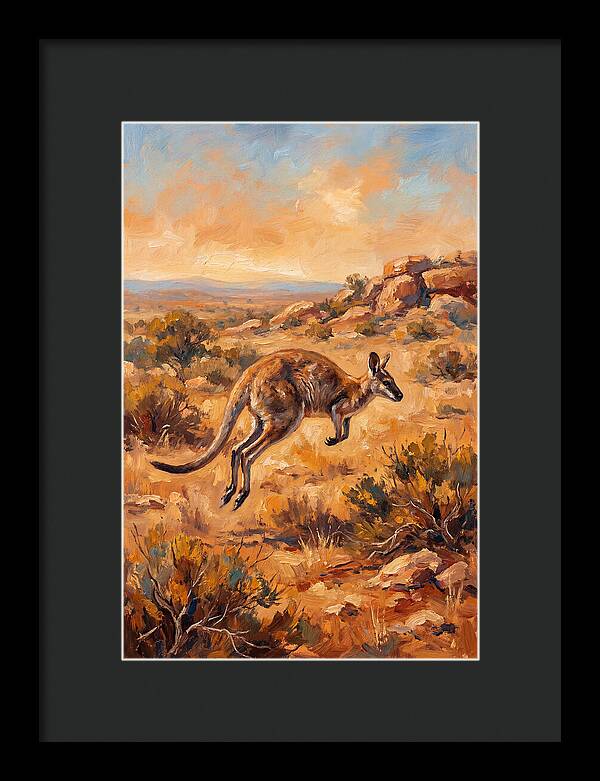 Wallaby On The Move