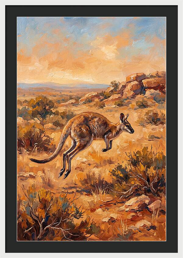Wallaby On The Move