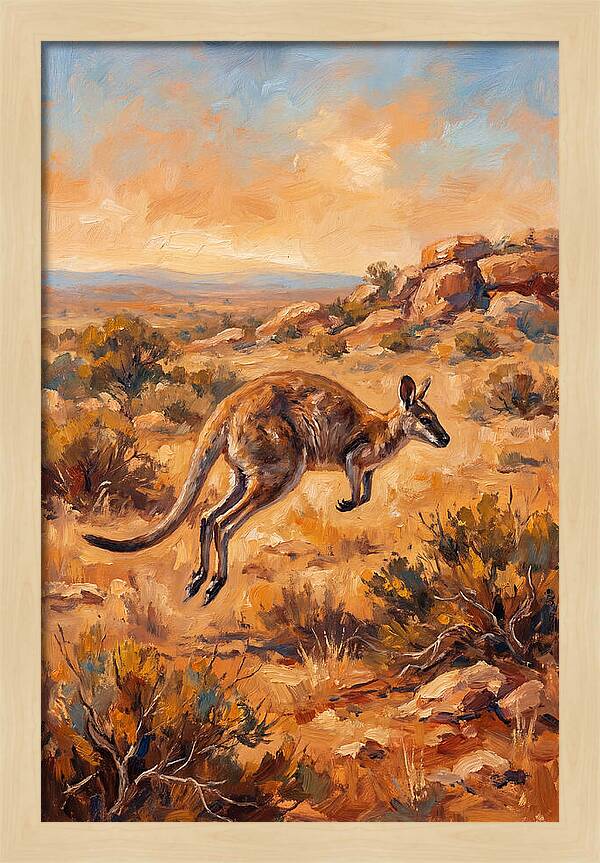Wallaby On The Move