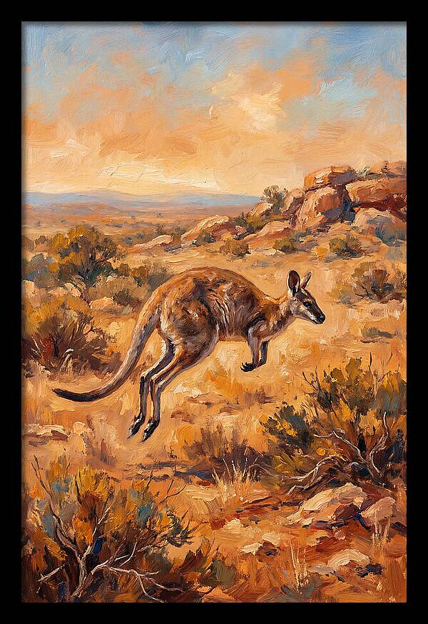 Wallaby On The Move