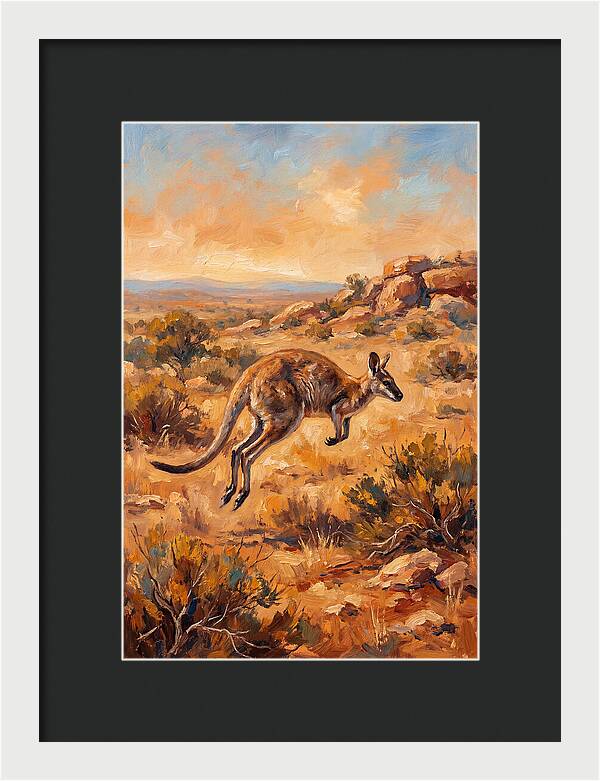 Wallaby On The Move
