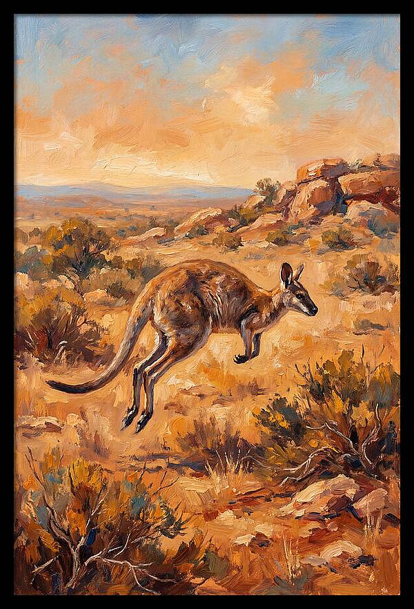 Wallaby On The Move
