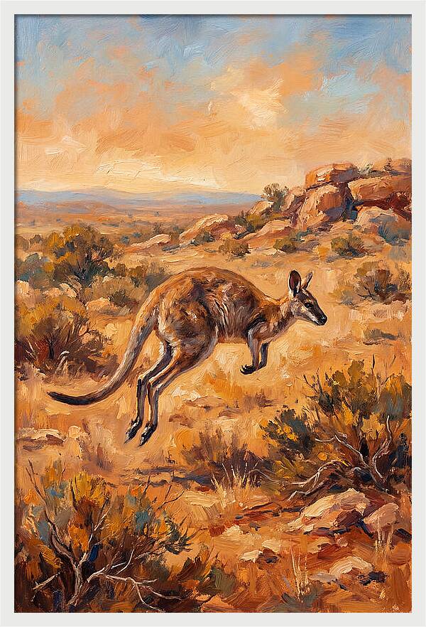 Wallaby On The Move