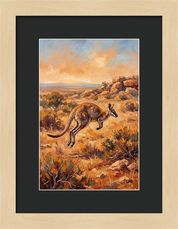 Wallaby On The Move
