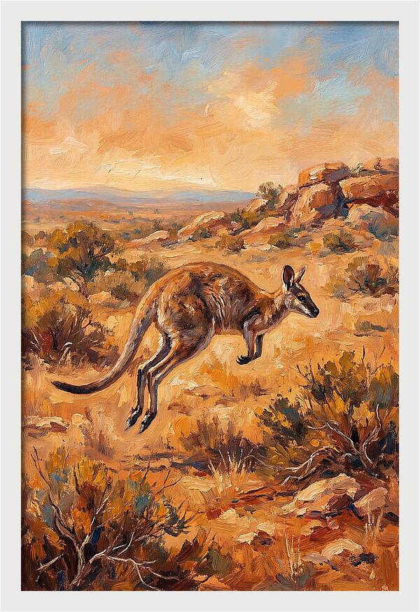 Wallaby On The Move