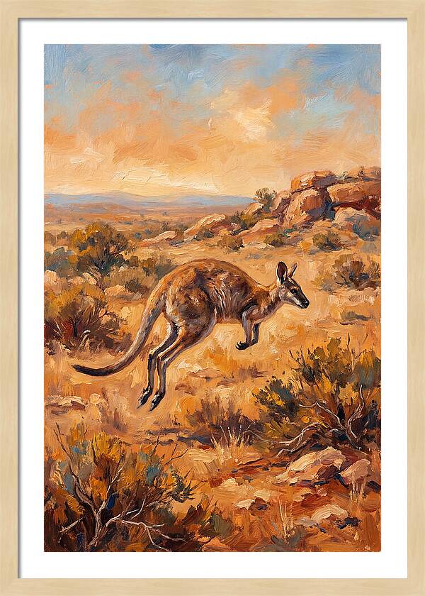 Wallaby On The Move