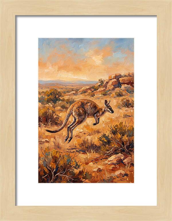 Wallaby On The Move