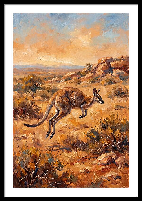 Wallaby On The Move
