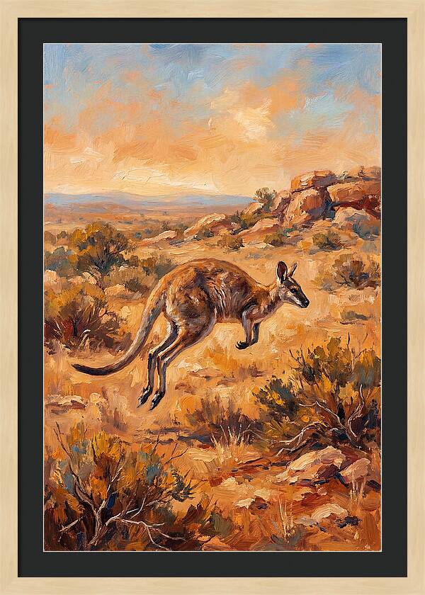 Wallaby On The Move