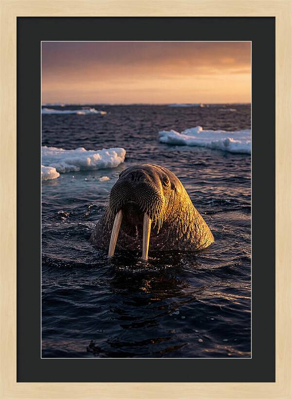 Walrus Emerging From The Water