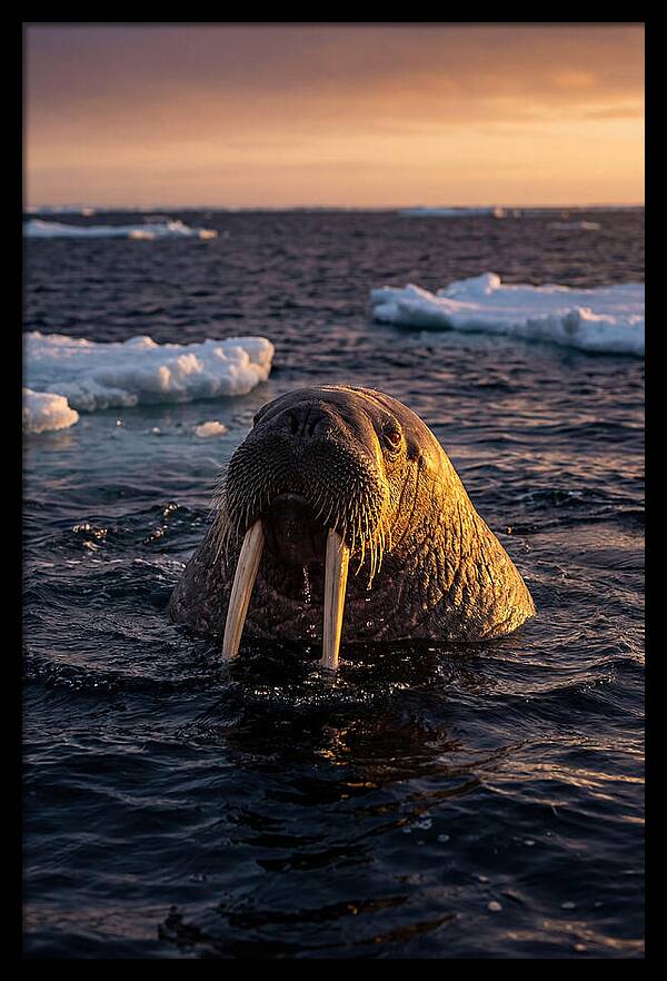 Walrus Emerging From The Water