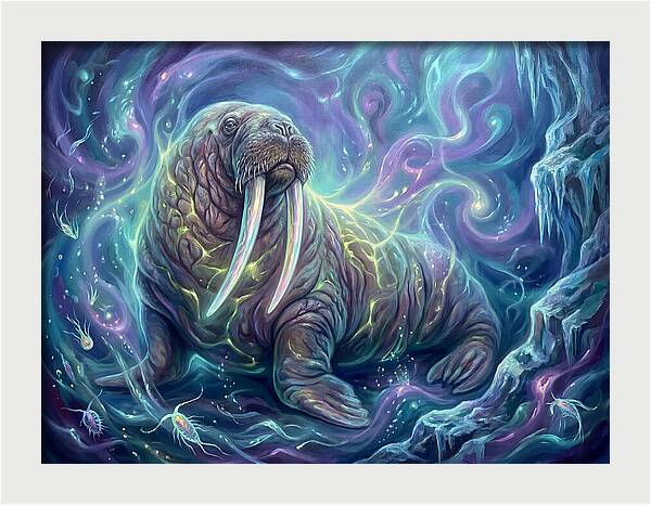 Walrus In Cosmic Waters