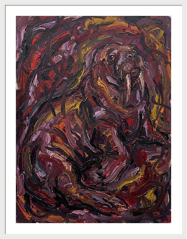 Walrus In Expressionist Style