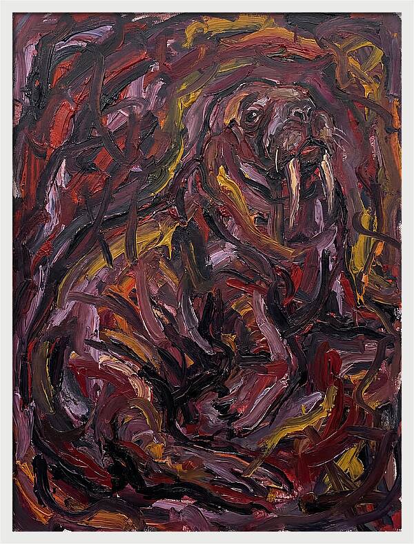 Walrus In Expressionist Style
