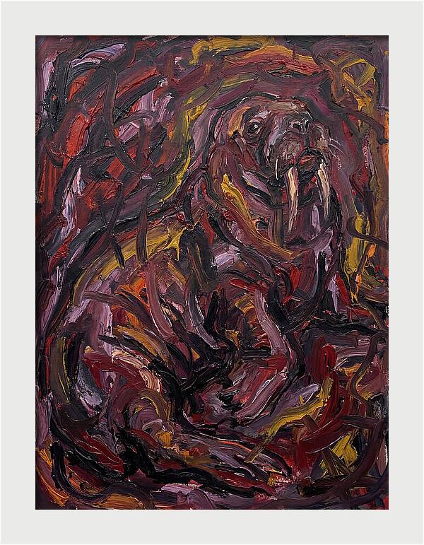 Walrus In Expressionist Style