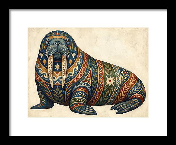 Walrus With Folk Patterns