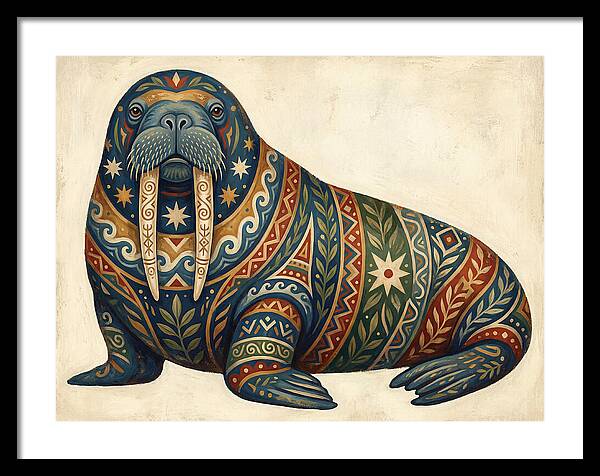 Walrus With Folk Patterns