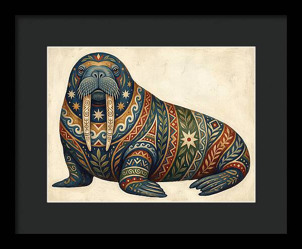 Walrus With Folk Patterns