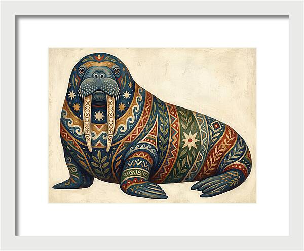 Walrus With Folk Patterns