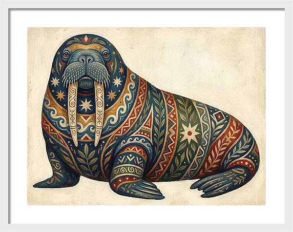 Walrus With Folk Patterns
