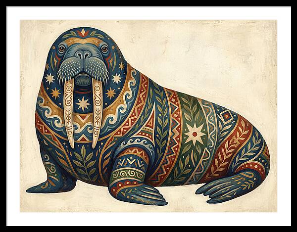 Walrus With Folk Patterns