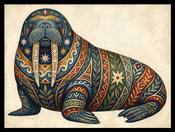 Walrus With Folk Patterns