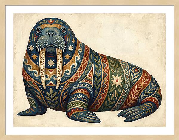 Walrus With Folk Patterns