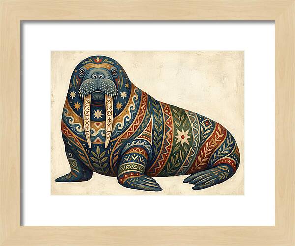 Walrus With Folk Patterns