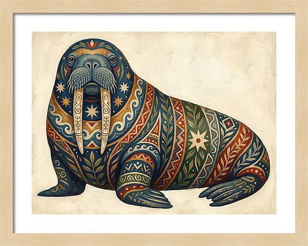 Walrus With Folk Patterns