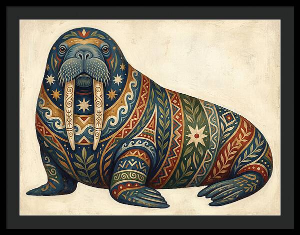 Walrus With Folk Patterns