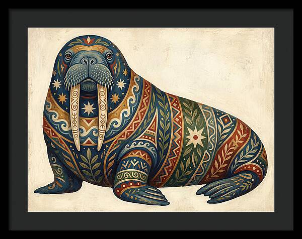 Walrus With Folk Patterns