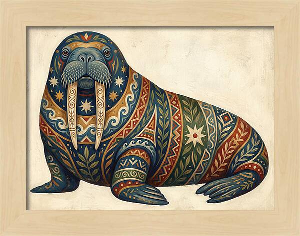 Walrus With Folk Patterns