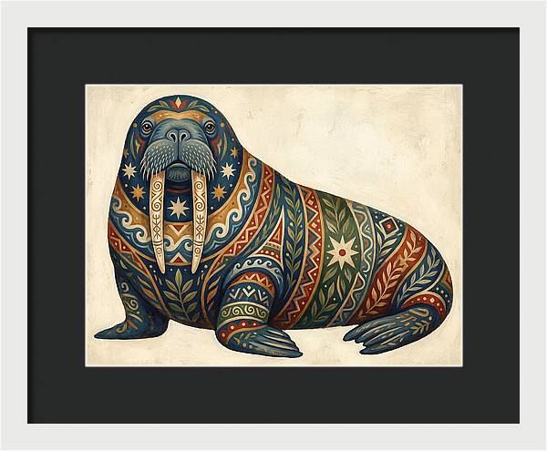 Walrus With Folk Patterns