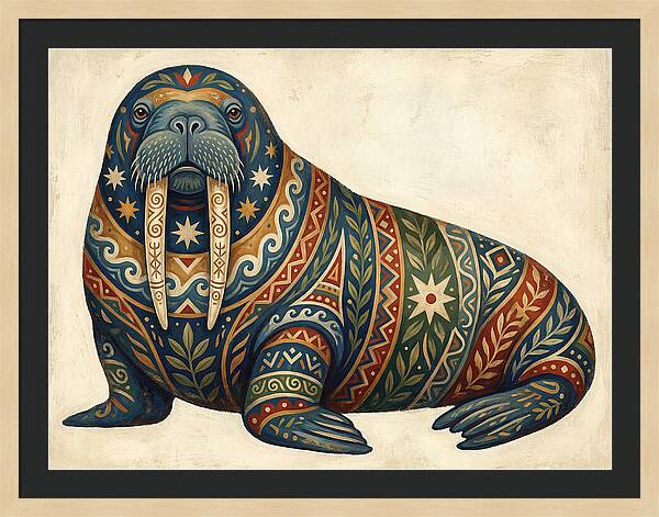 Walrus With Folk Patterns