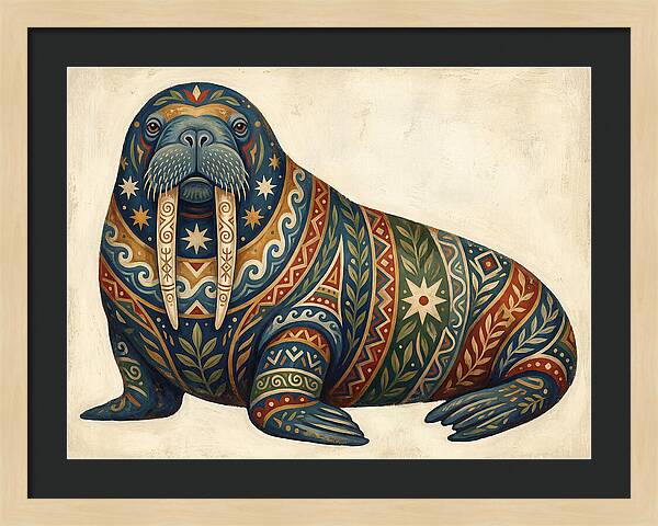 Walrus With Folk Patterns