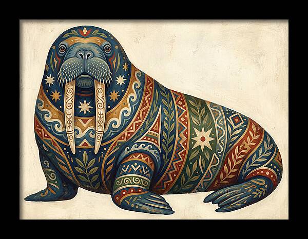Walrus With Folk Patterns