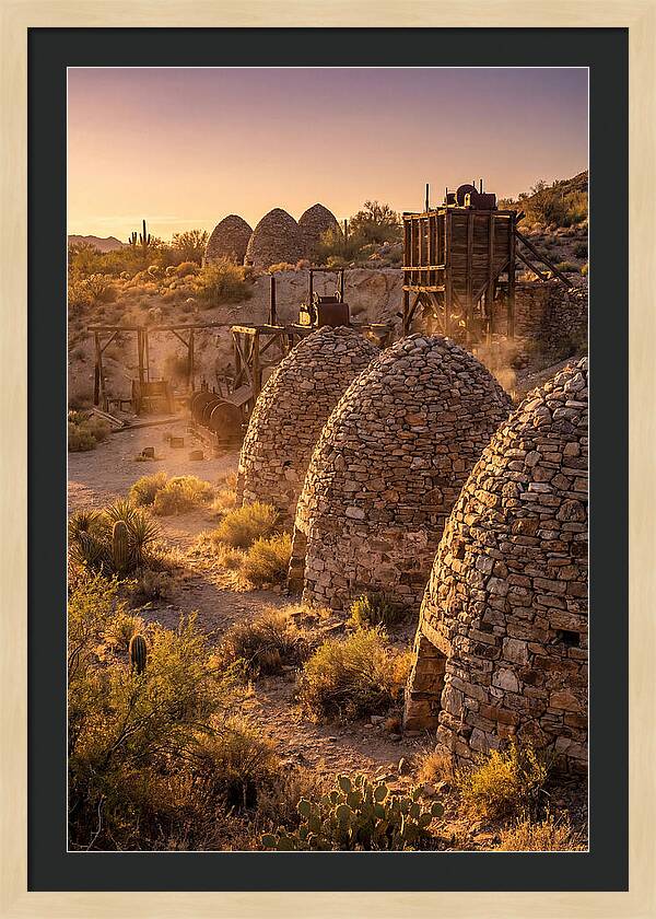 Ward Charcoal Ovens At Dusk