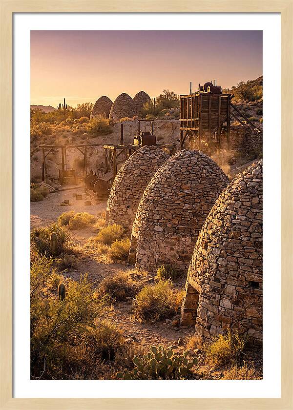Ward Charcoal Ovens At Dusk