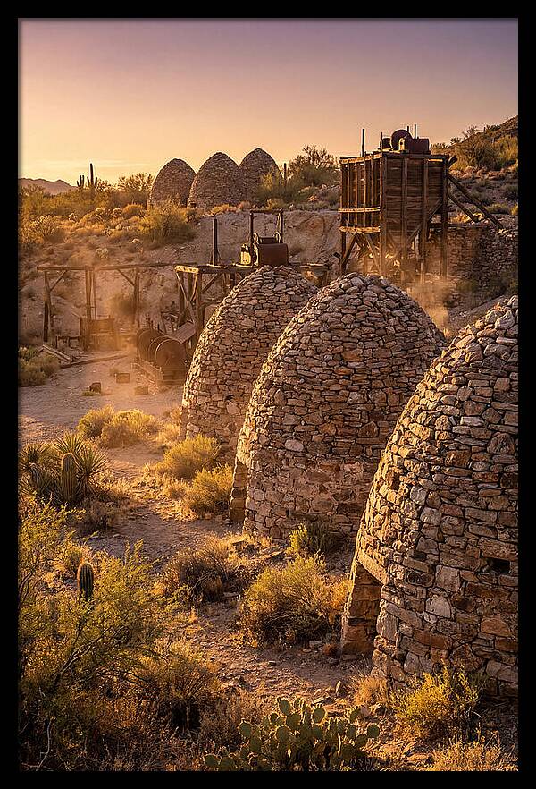 Ward Charcoal Ovens At Dusk