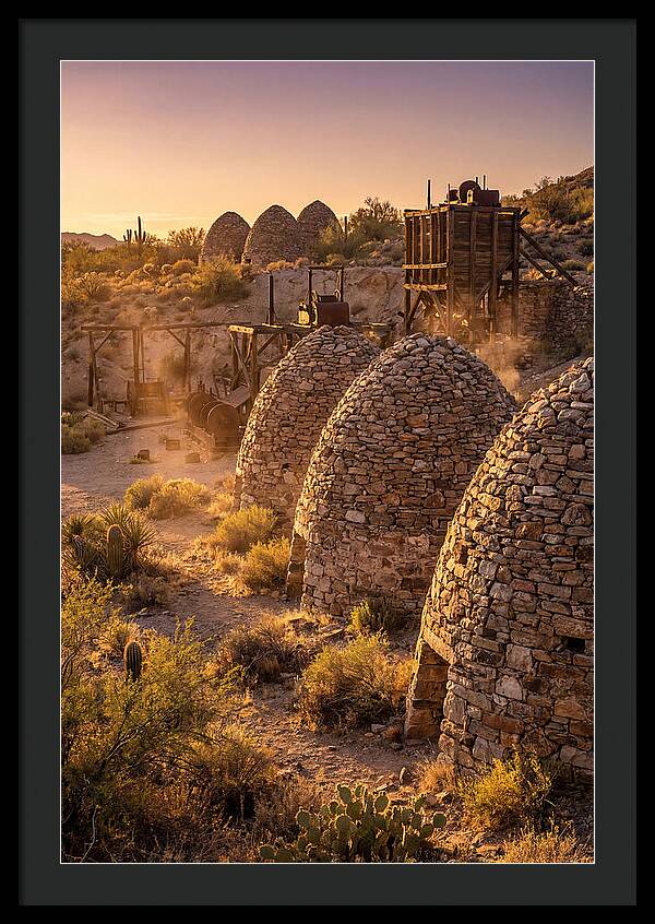 Ward Charcoal Ovens At Dusk