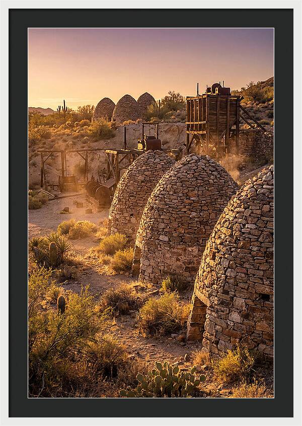 Ward Charcoal Ovens At Dusk