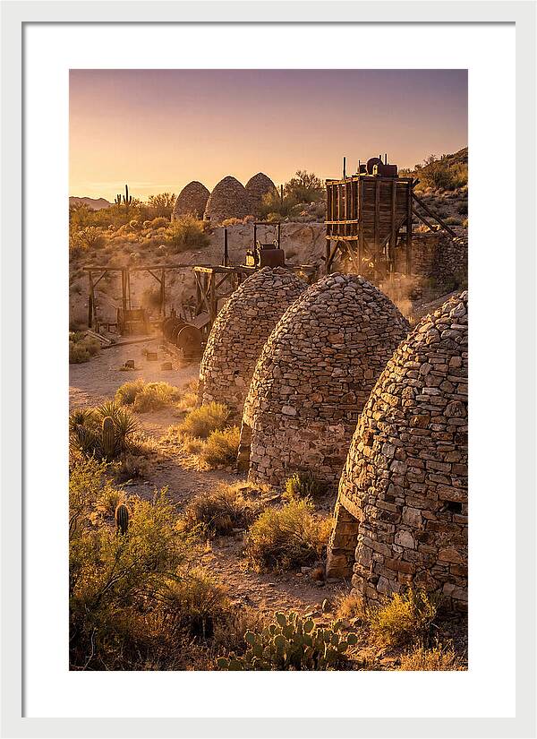 Ward Charcoal Ovens At Dusk