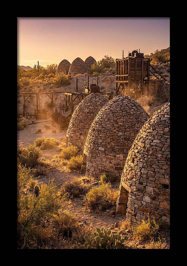 Ward Charcoal Ovens At Dusk