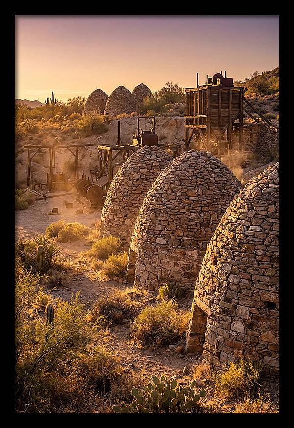 Ward Charcoal Ovens At Dusk