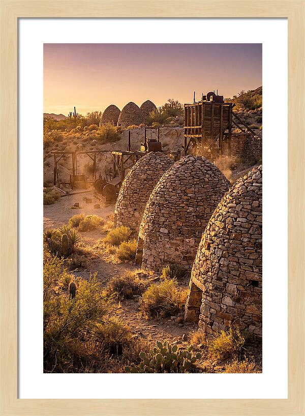 Ward Charcoal Ovens At Dusk