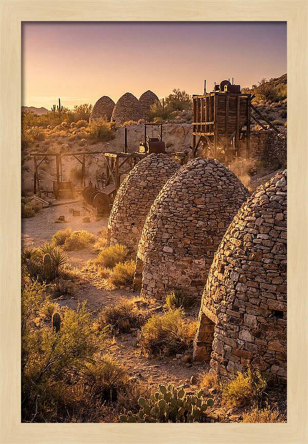 Ward Charcoal Ovens At Dusk