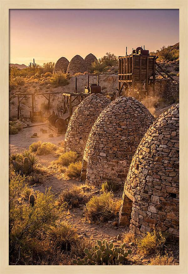 Ward Charcoal Ovens At Dusk