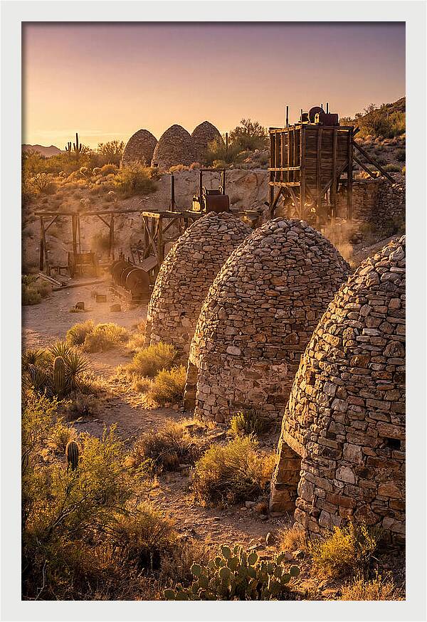 Ward Charcoal Ovens At Dusk