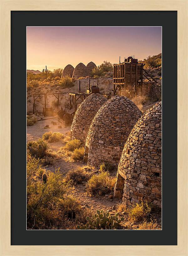 Ward Charcoal Ovens At Dusk